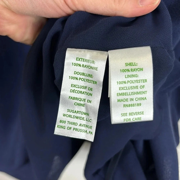 NWT Lilly Pulitzer navy Owen dress sz sm - Picture 6 of 9